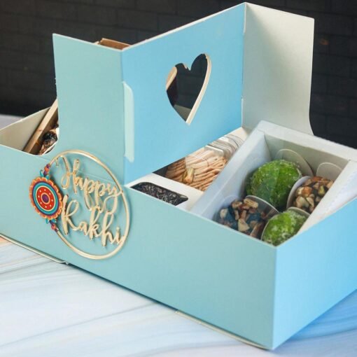 Gift Hamper With heart Handle - Gifts Craft Studio